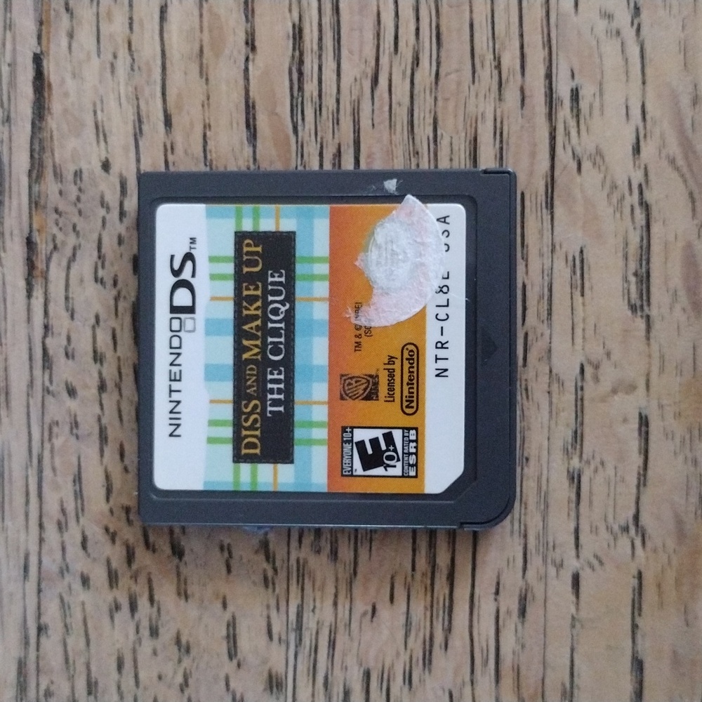 Nintendo DS game, The Clique:Diss and Make Up